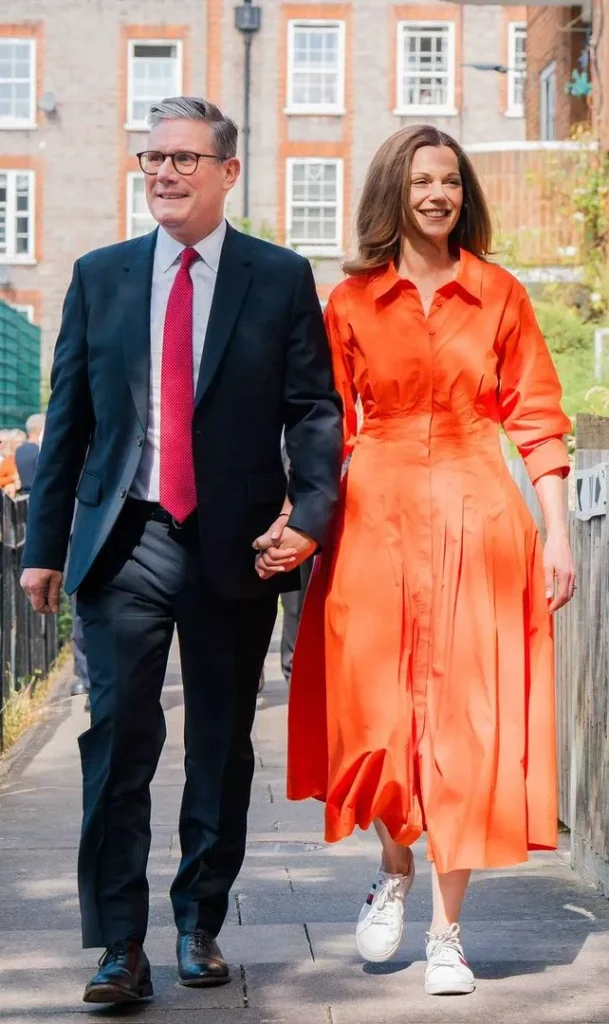 Sir Keir Starmer with his daughter